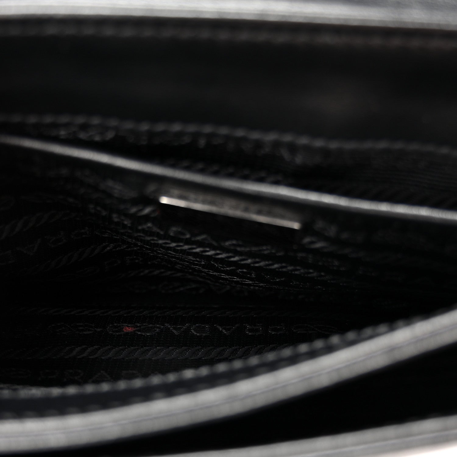 Prada Saffiano Soft Calf Chain Crossbody Bag Black 5 of 10