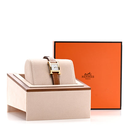 Hermes Stainless Steel Epsom 17.2mm Heure H Hour Quartz Watch Gold 5 of 5