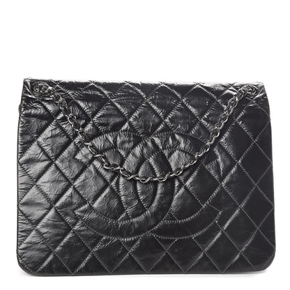 Chanel Glazed Calfskin Quilted CC Messenger Bag Black 1 of 10