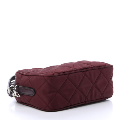 Prada Nylon Tessuto Impuntu Quilted Crossbody Bag Granato 4 of 11