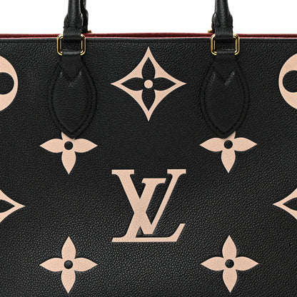 Louis Vuitton Empreinte Monogram Giant Onthego MM Black Beige 8 of 19