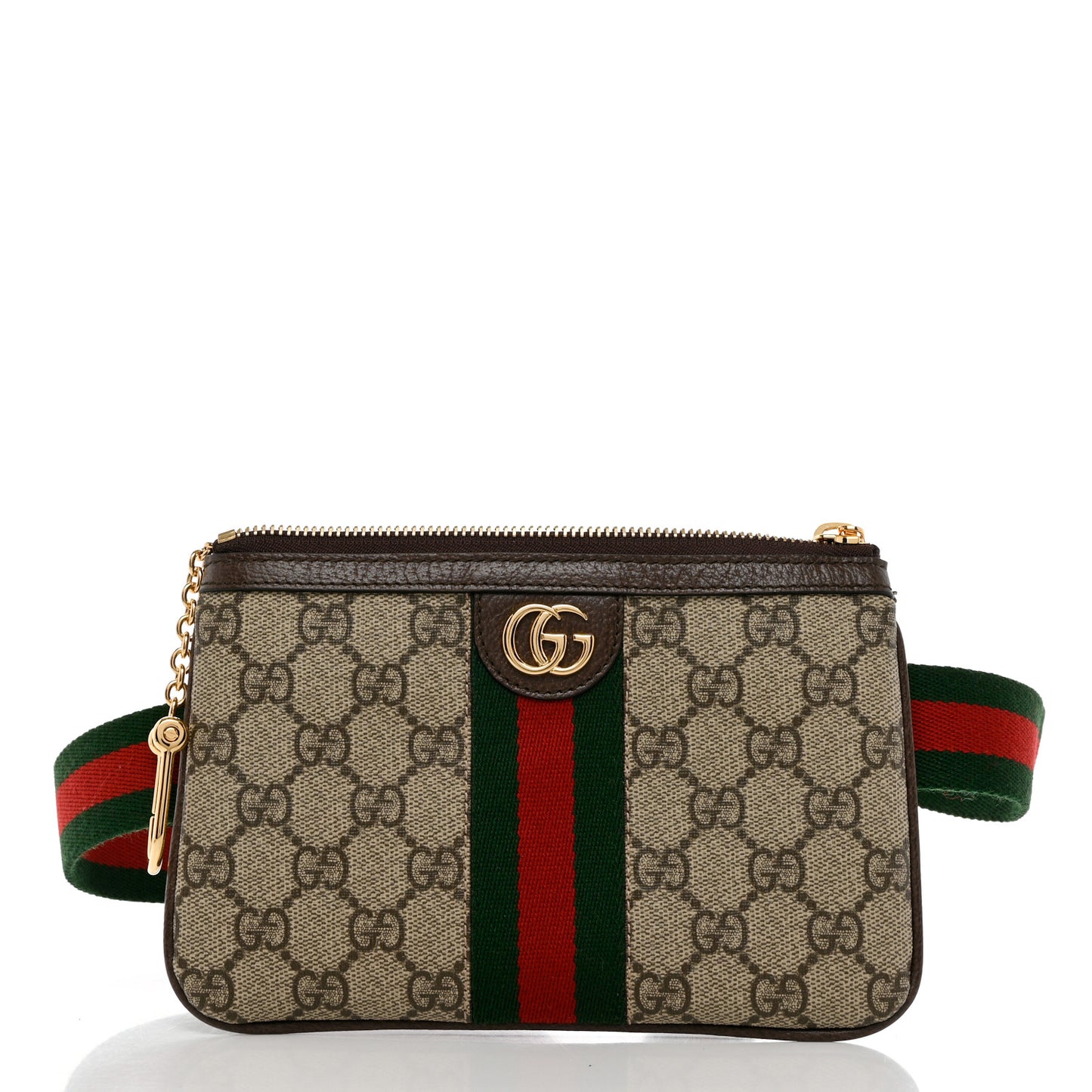 GG Supreme Monogram Web Ophidia Utility Belt Bag 85 34 Beige Ebony New Acero