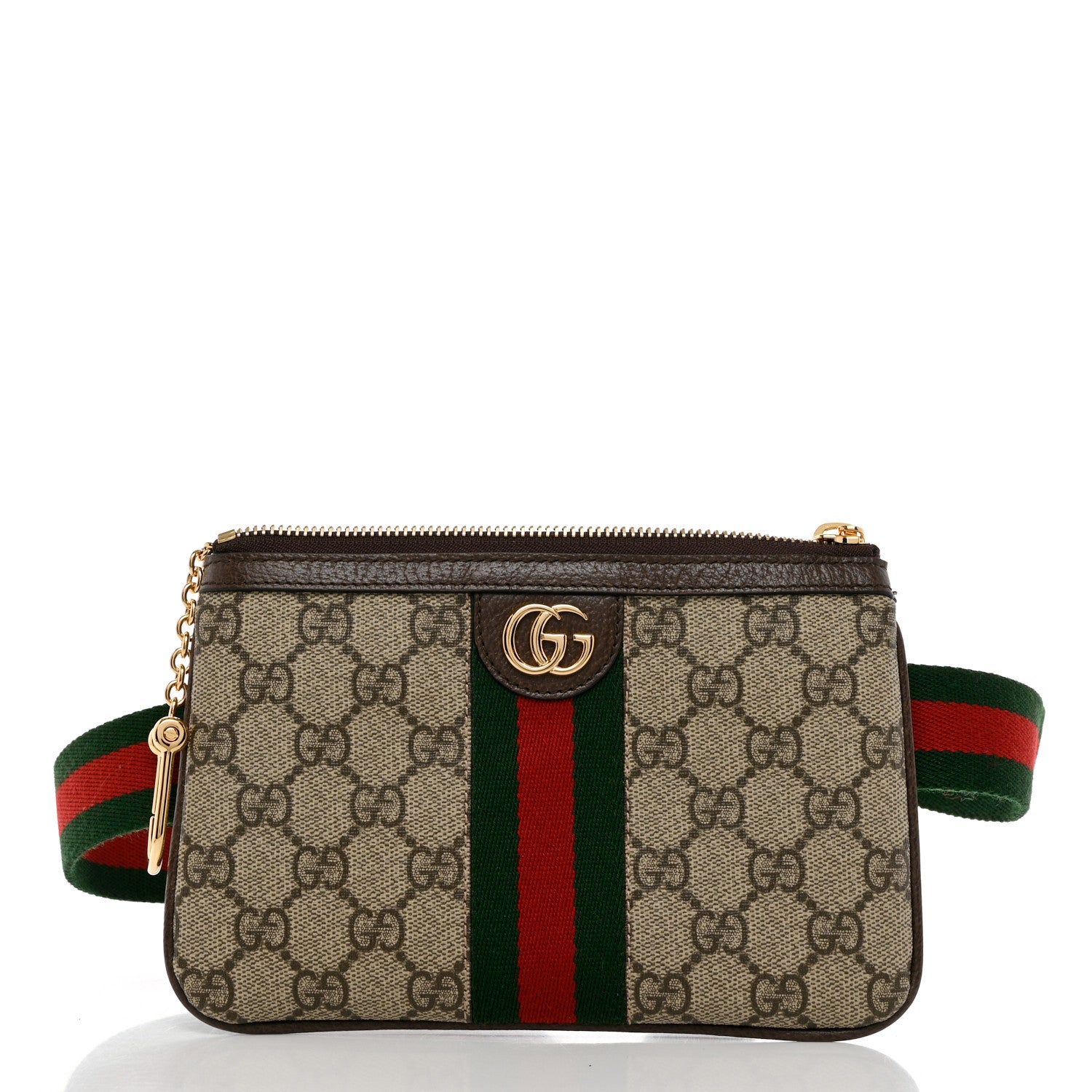 Gucci GG Supreme Monogram Web Ophidia Utility Belt Bag 85 34 Beige Ebony New Acero 3 of 12