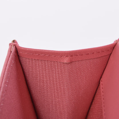 Chanel Lambskin Quilted Flap Card Holder Pink 11 of 12