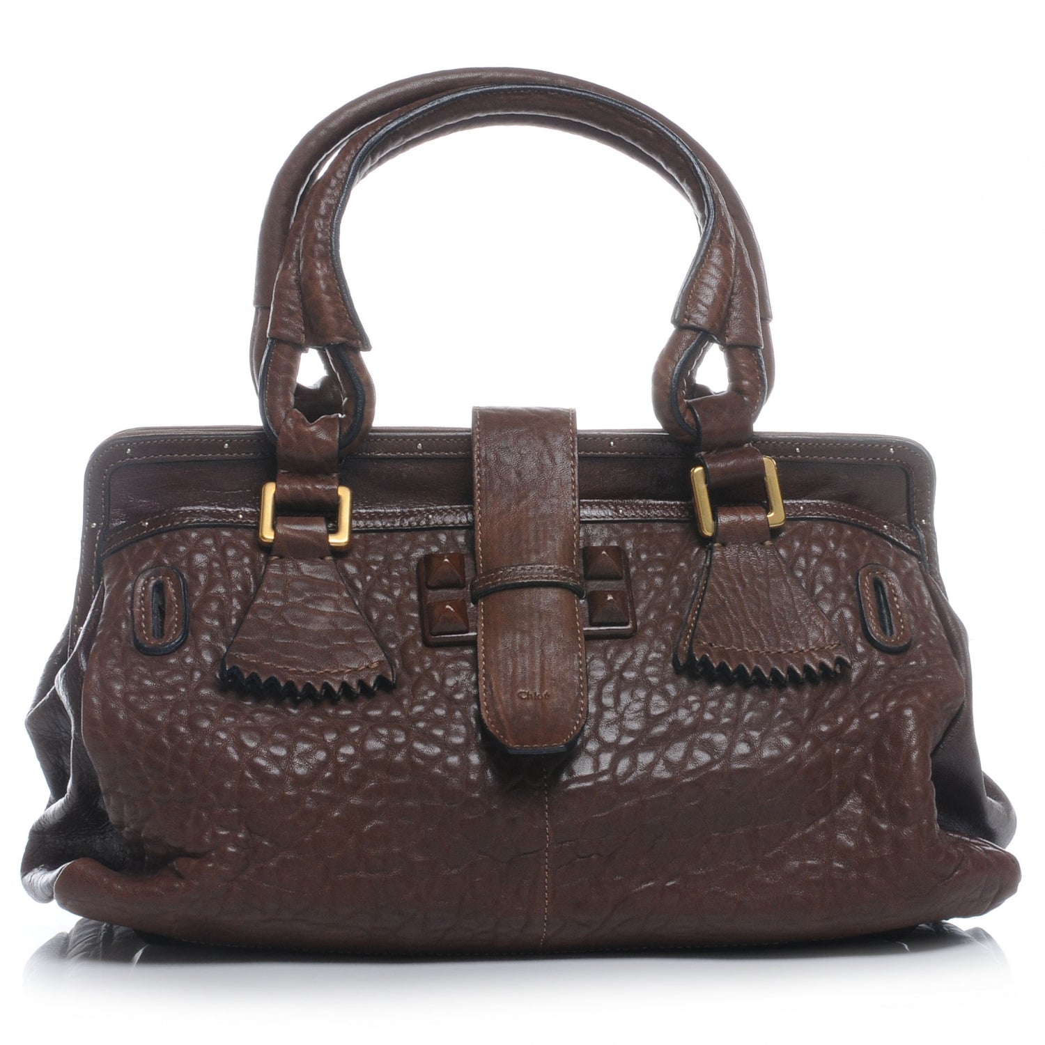 Chloe Leather Elvire Tote Moka 1 of 7