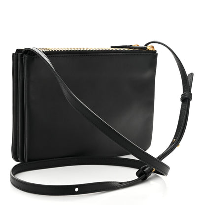 Celine Lambskin Small Trio Crossbody Bag Black 3 of 13