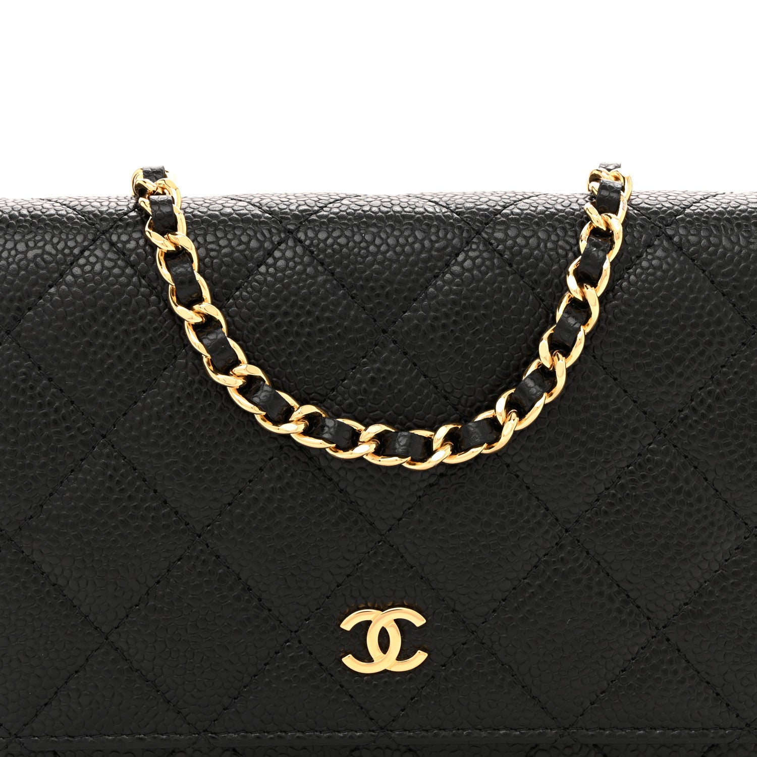 Chanel Caviar Quilted Wallet On Chain WOC Black 8 of 10
