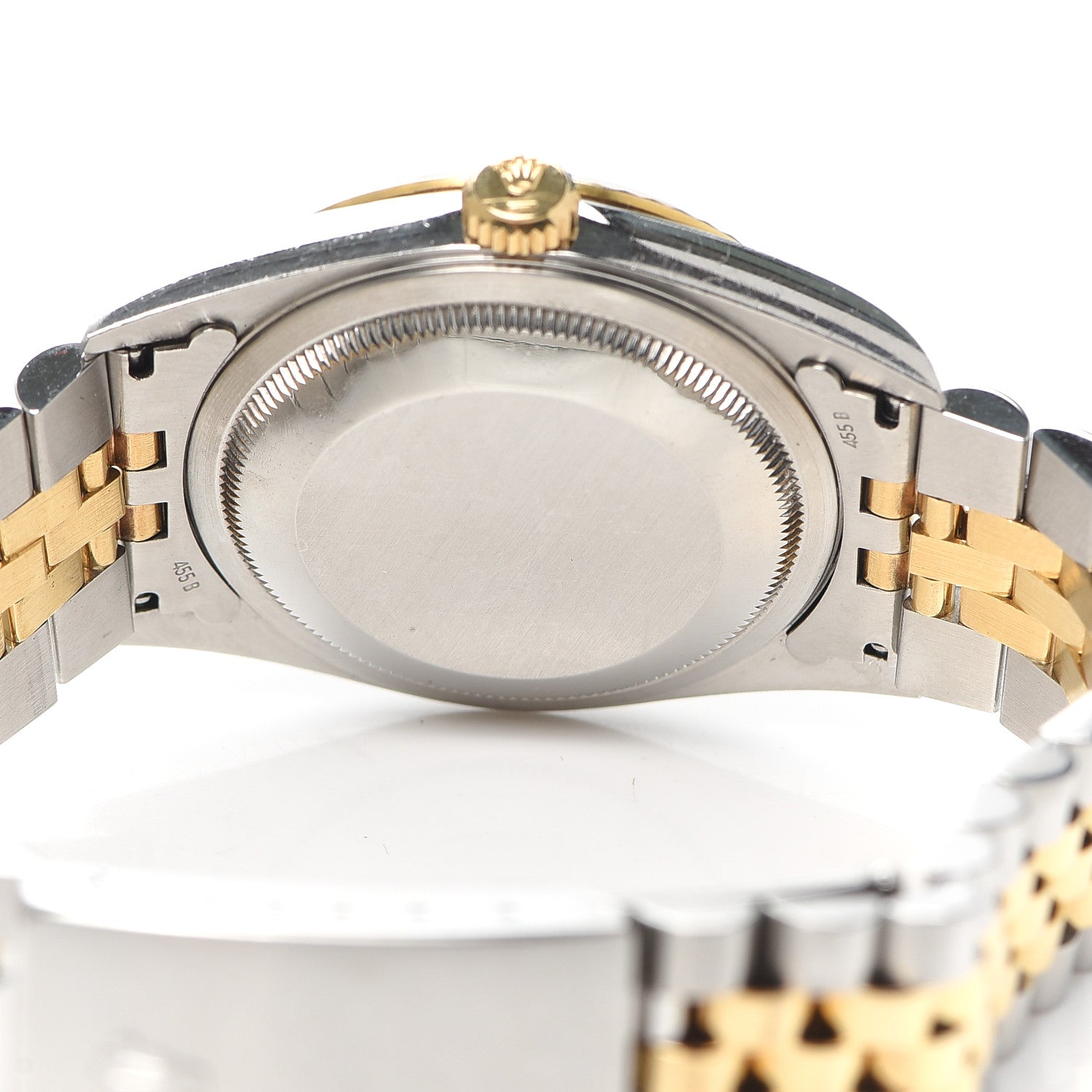 Rolex Stainless Steel 18K Yellow Gold Diamond 36mm Oyster Perpetual Datejust Watch Blue 16233 4 of 5