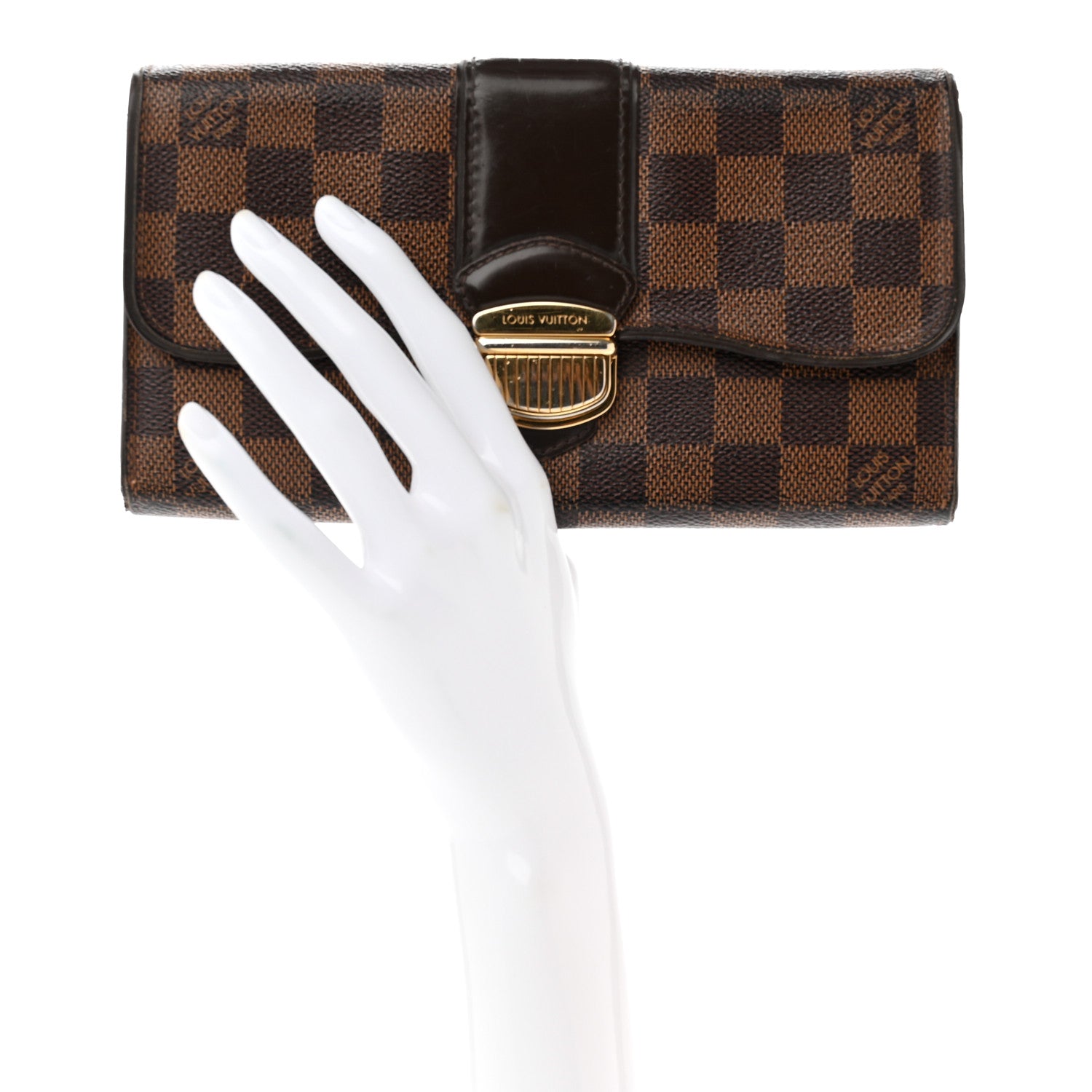 Louis Vuitton Damier Ebene Sistina Wallet 2 of 12