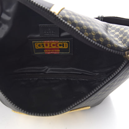 Gucci X DAPPER DAN Calfskin Laminated Ayers GG Micro Monogram Belt Bag Black 6 of 12