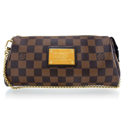 Louis Vuitton Damier Ebene Eva Clutch 1 of 7