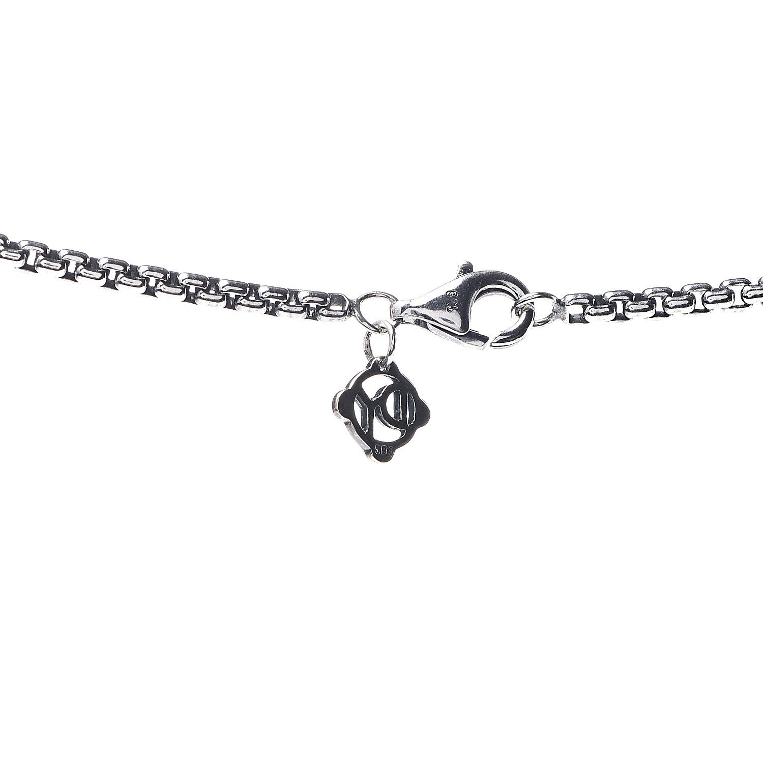 David Yurman Sterling Silver 14K Yellow Gold 2.7mm Box Chain Necklace 16" 3 of 3