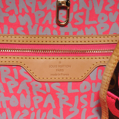 Louis Vuitton Monogram Graffiti Neverfull GM Fuchsia 6 of 8