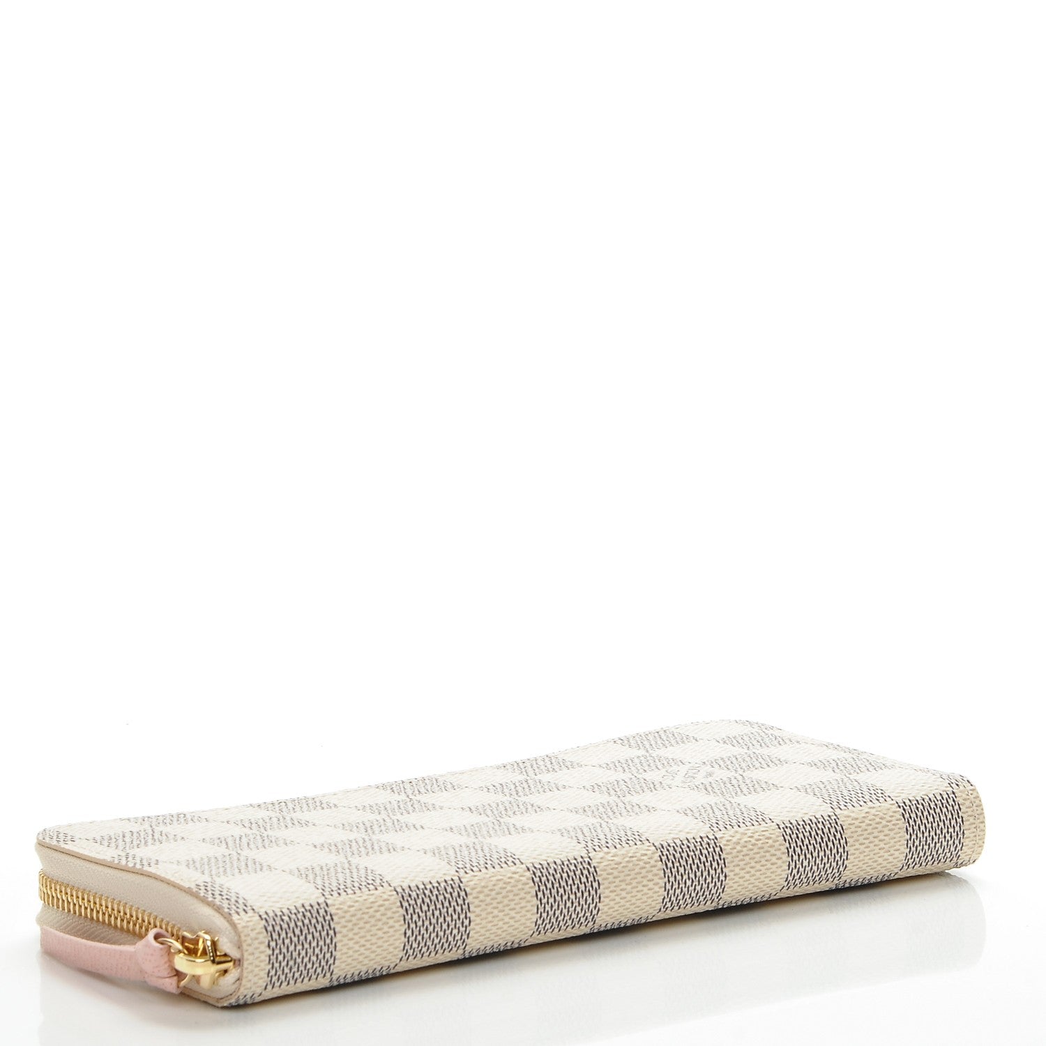 Louis Vuitton Damier Azur Clemence Wallet Rose Ballerine 4 of 6