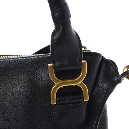 Chloe Calfskin Studded Medium Marcie Satchel Black 12 of 12