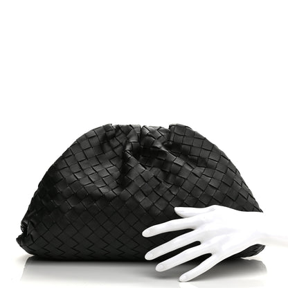 Bottega Veneta Nappa Maxi Intrecciato The Pouch Oversized Clutch Black 2 of 12