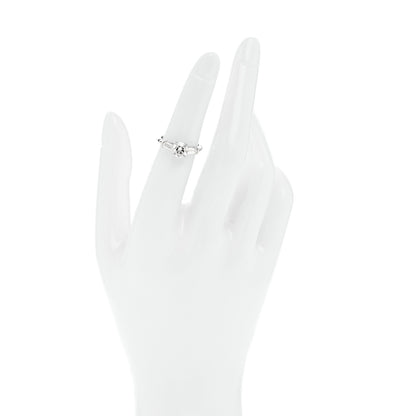 Tiffany Platinum Diamond 1.26ctw Three Stone Engagement Ring 49 5 2 of 7