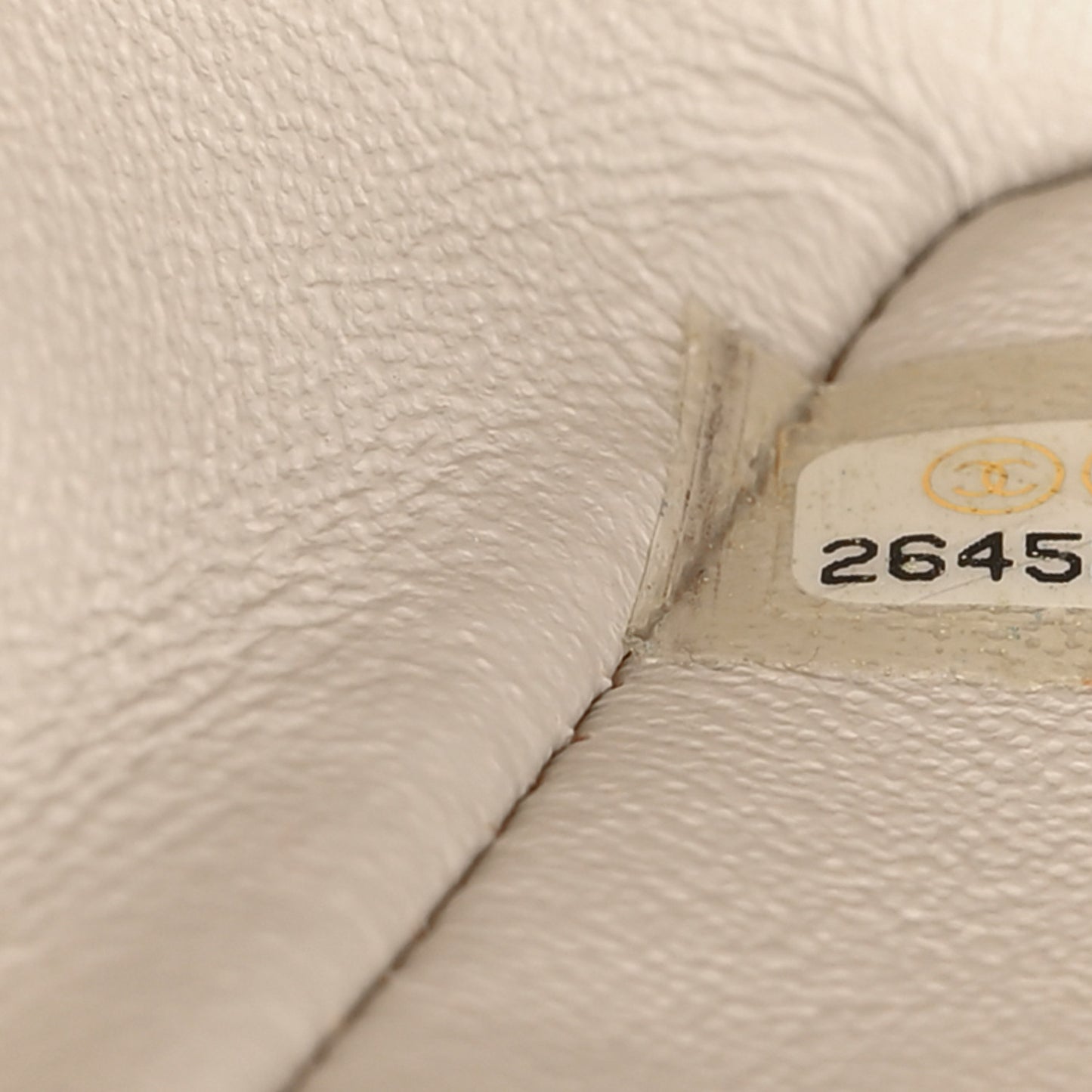 Caviar Quilted Mini Rectangular Flap Ivory