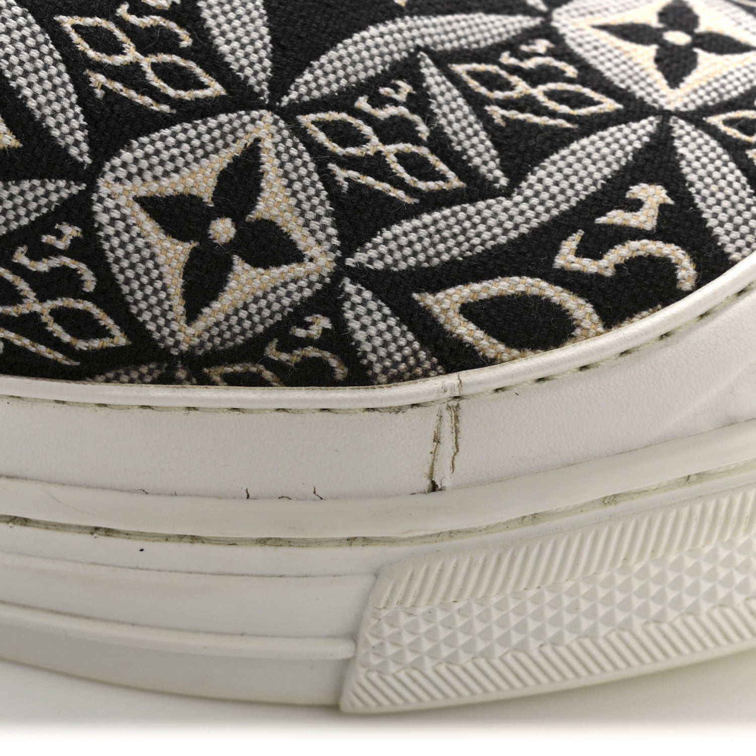 Louis Vuitton Jacquard Since 1854 Playtime Slip On Sneakers 37 Black 11 of 11