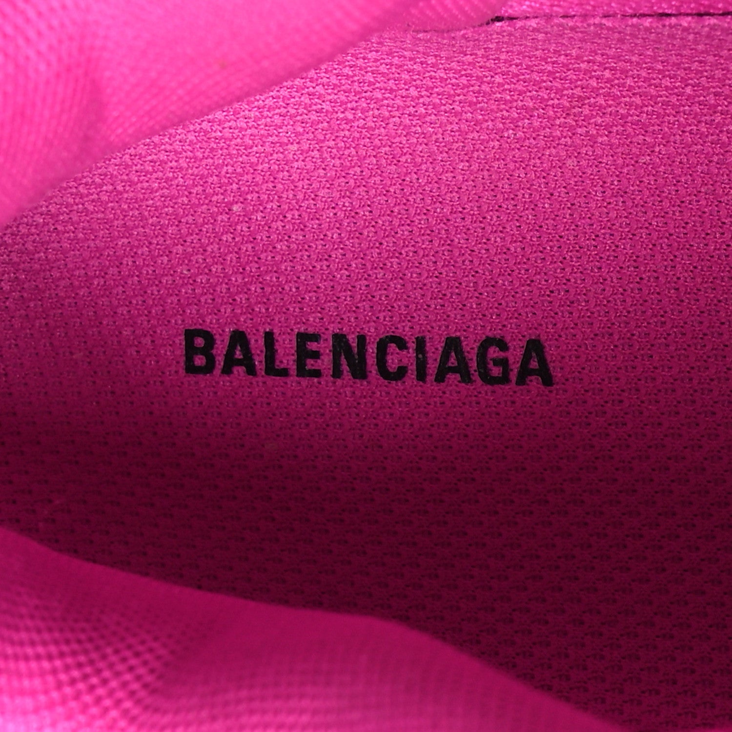 Balenciaga Fabric Mesh Clear Sole Fluo Womens Triple S Sneakers 41 Pink 7 of 7