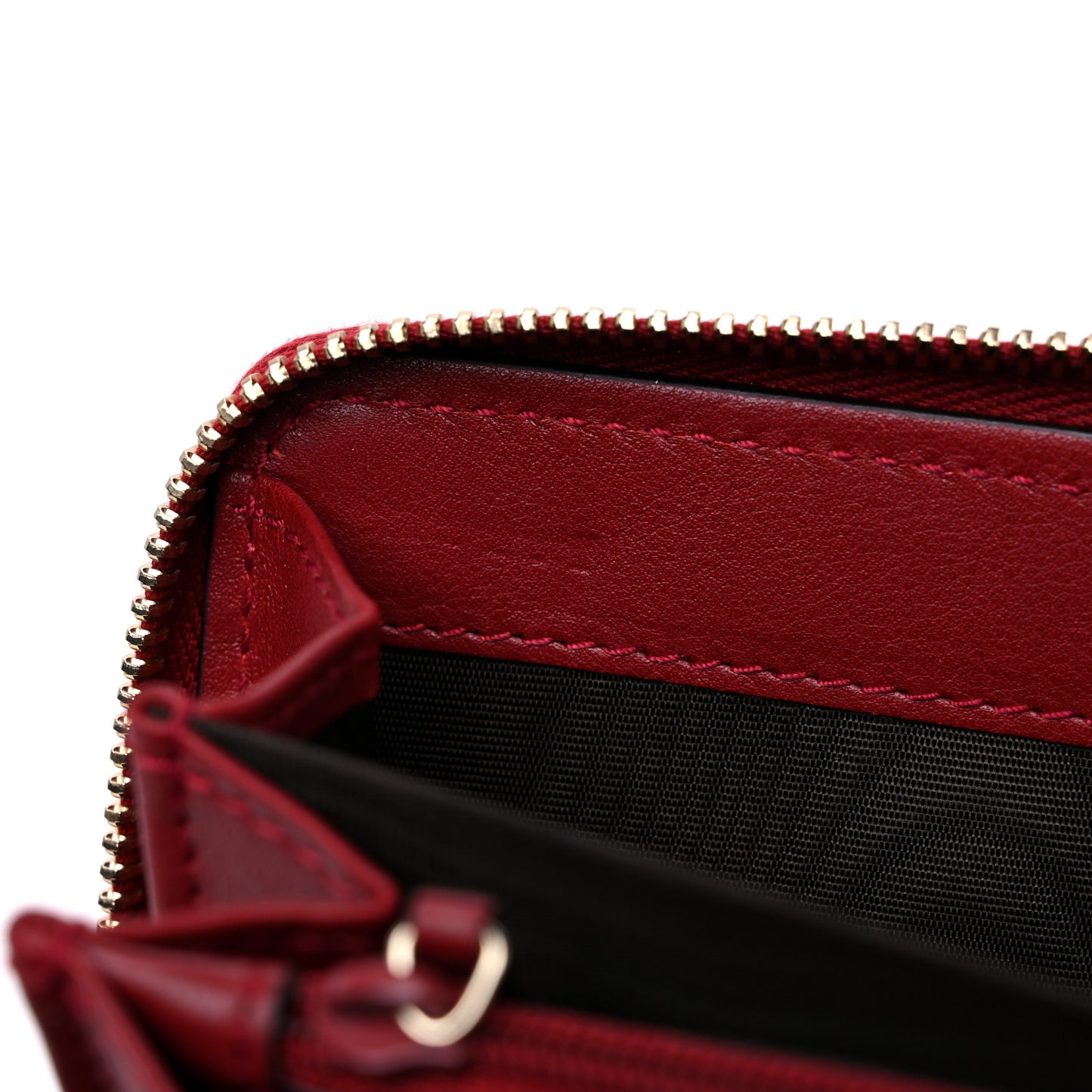 Soft Microguccissima Continental Zip Wallet Red