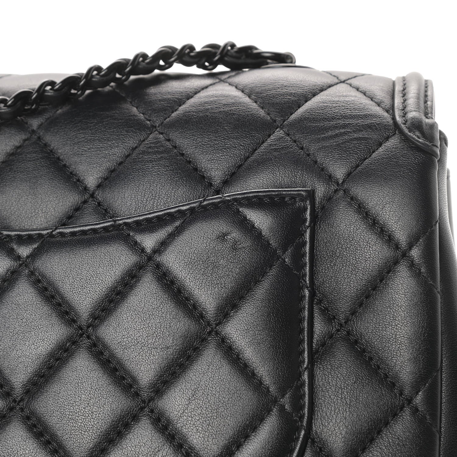 Chanel Lambskin Quilted Small CC Filigree Flap Black 12 of 13