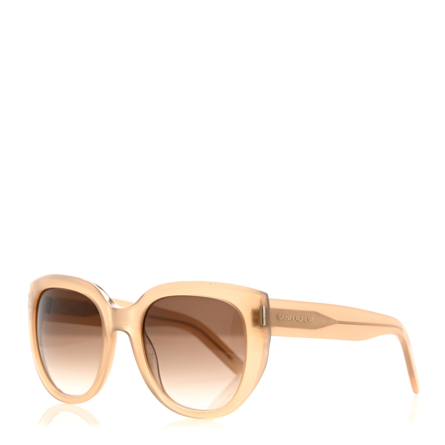 Saint Laurent Acetate SL 16 Sunglasses Beige 1 of 7
