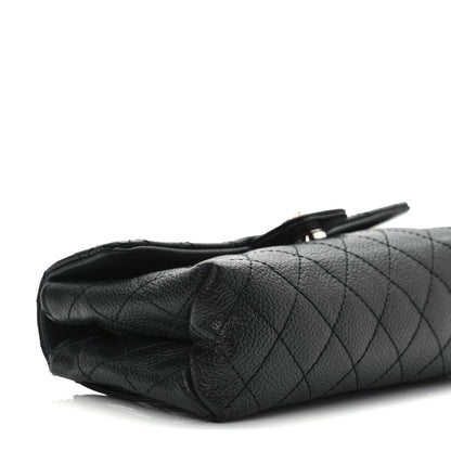Chanel Grained Calfskin Quilted 2.55 Reissue Flap Belt Bag Clutch Black 8 of 12