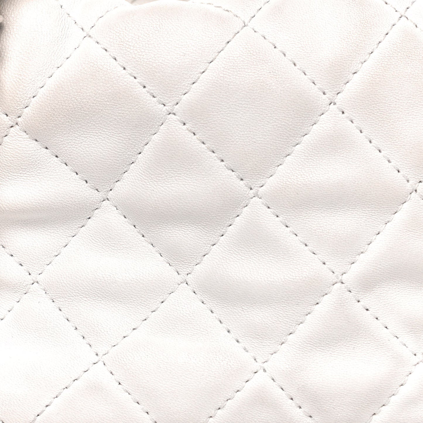 Lambskin Quilted Small Perfect Meeting Hobo White