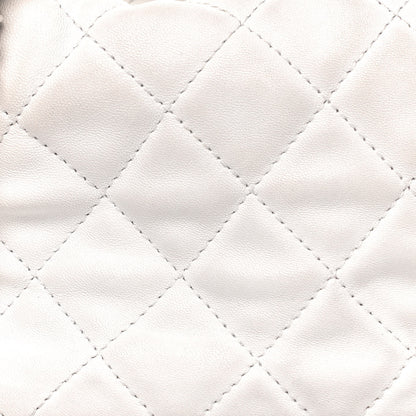 Chanel Lambskin Quilted Small Perfect Meeting Hobo White 8 of 17