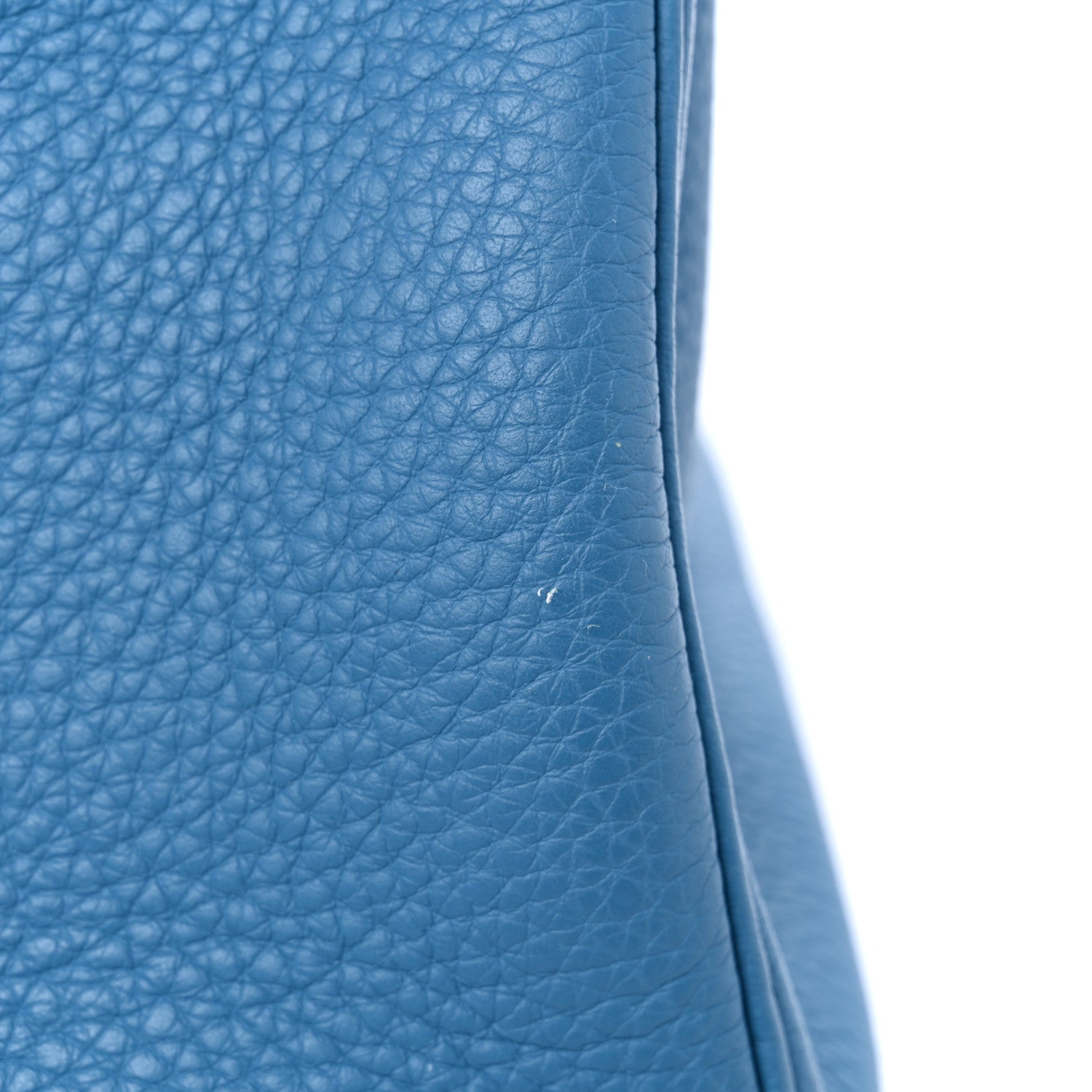 Hermes Taurillon Clemence Birkin 35 Blue Jean 12 of 13