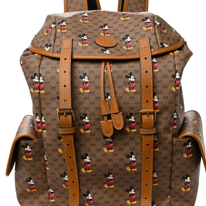 Gucci X DISNEY Mini Vintage GG Supreme Monogram Mickey Mouse Medium Backpack Beige Vintage Sun Oil 8 of 12