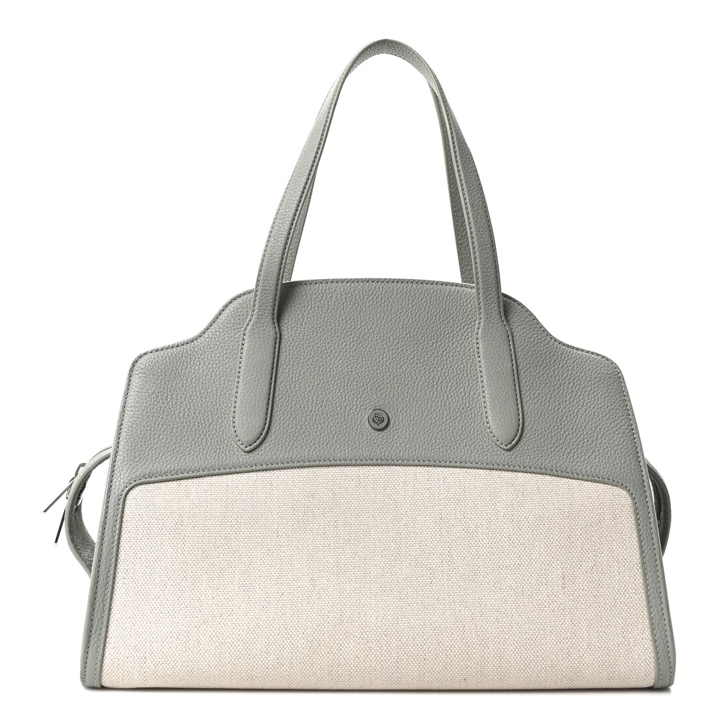 Grained Calfskin Canvas Large Sesia Eucalyptus
