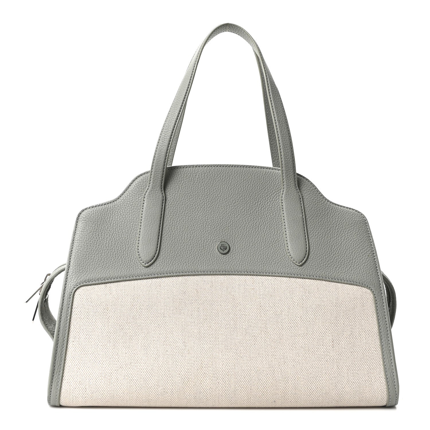 Loro Piana Grained Calfskin Canvas Large Sesia Eucalyptus 1 of 9