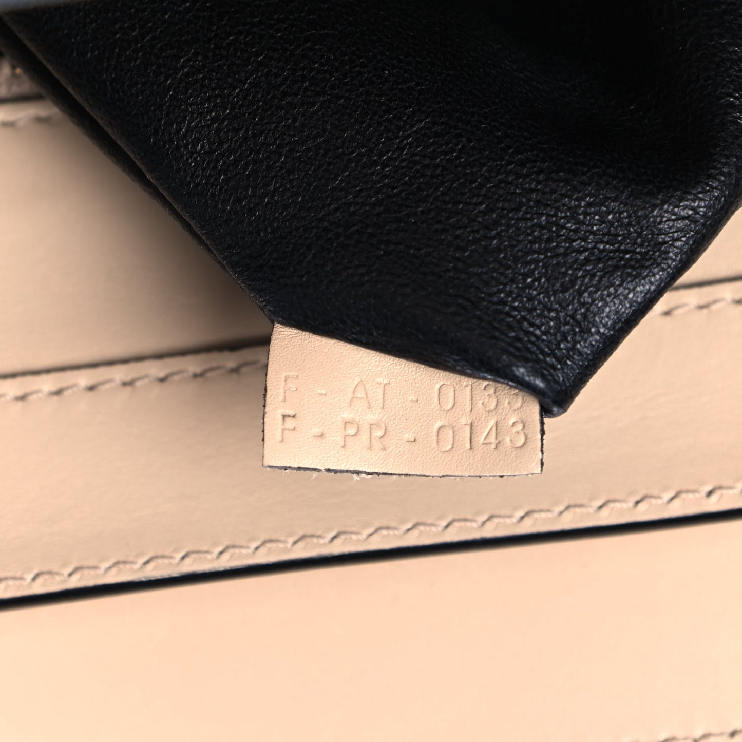 Satin Calfskin Mini Bi-Color Luggage Powder Black