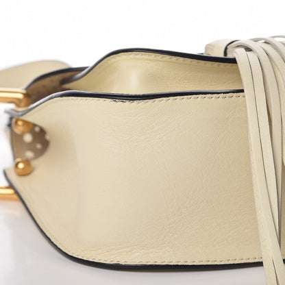 Chloe Calfskin Perforated Mini Hudson Shoulder Bag White 8 of 9