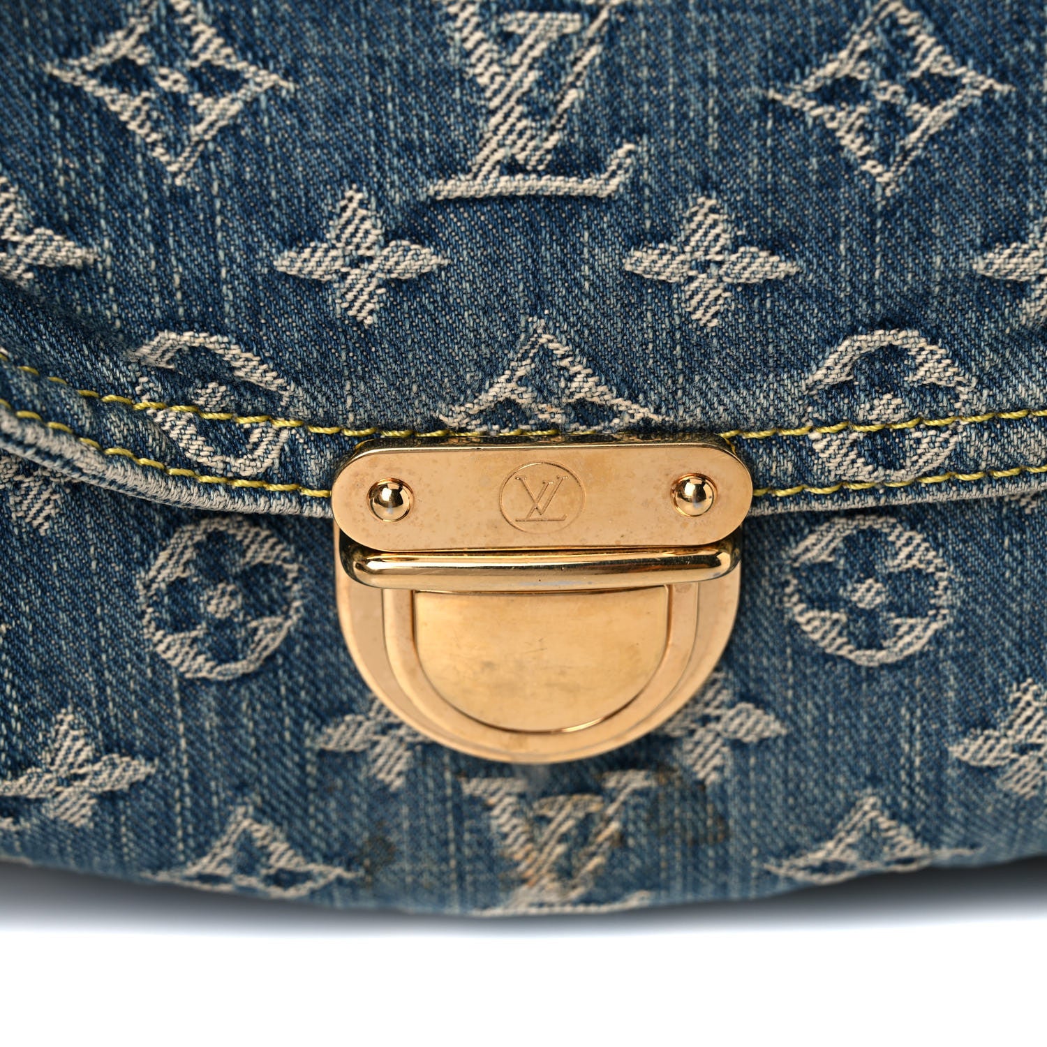 Louis Vuitton Monogram Denim Sac Plat Blue 15 of 31