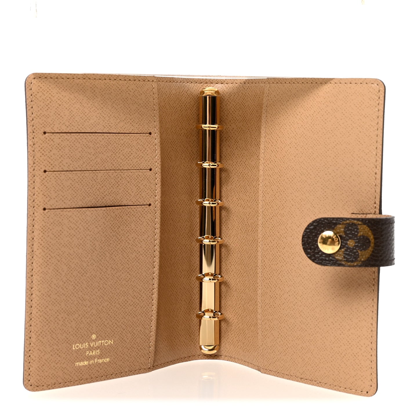 Monogram Complice Trunks and Bags Small Ring Agenda Cover Beige