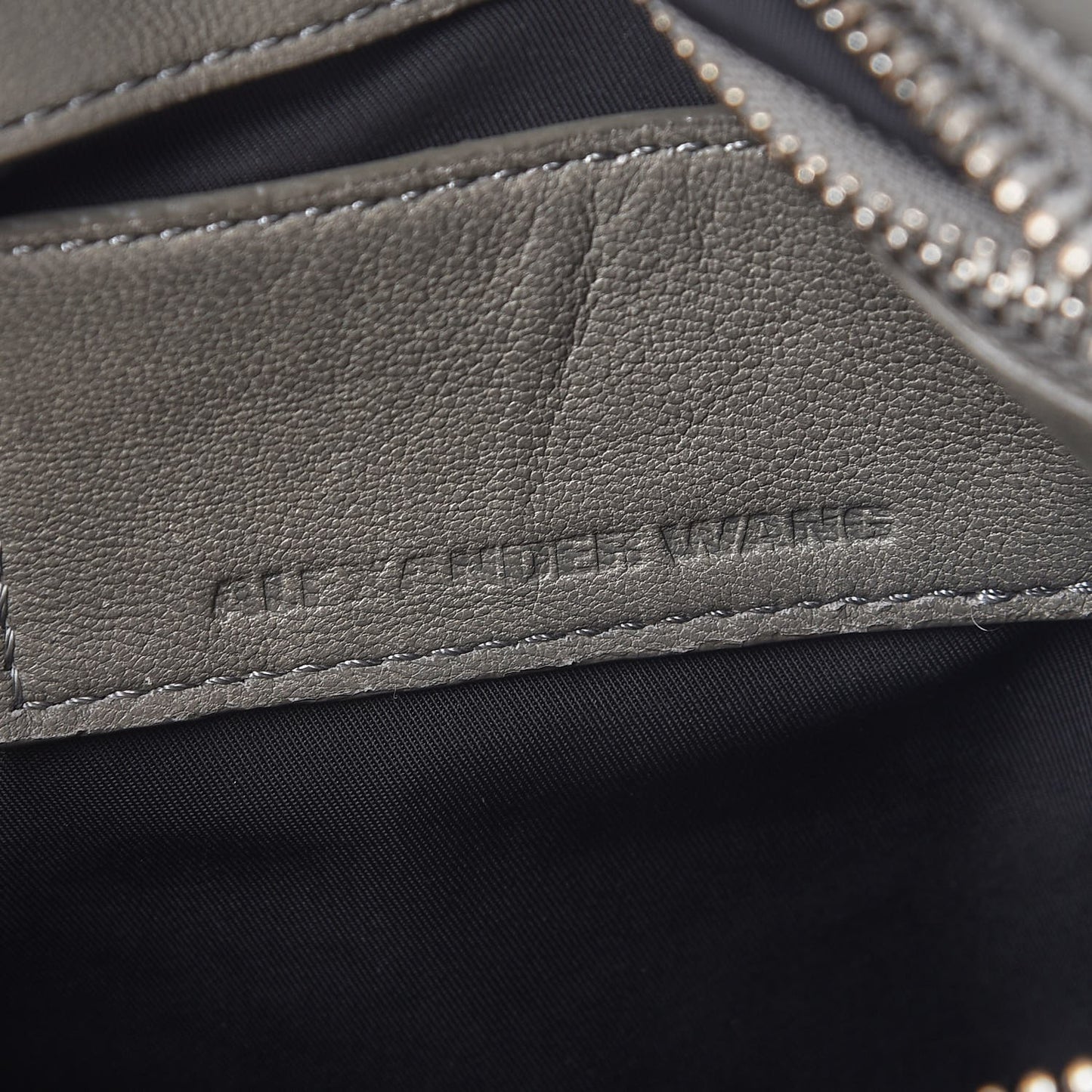 Lambskin Rocco Gray Silver Clear Hardware