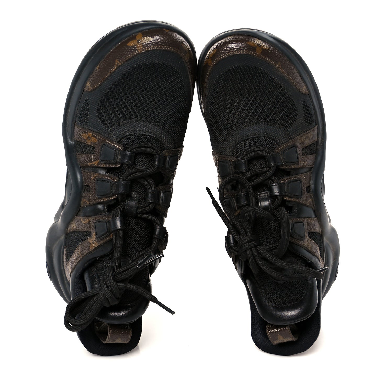 Calfskin Patent Monogram LV Archlight Sneakers 39.5 Black