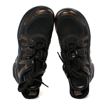 Louis Vuitton Calfskin Patent Monogram LV Archlight Sneakers 39.5 Black 2 of 9