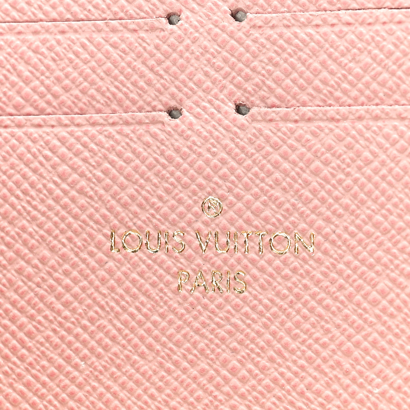 Damier Azur Clemence Wallet Rose Ballerine