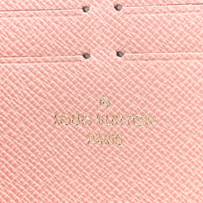 Louis Vuitton Damier Azur Clemence Wallet Rose Ballerine 6 of 8