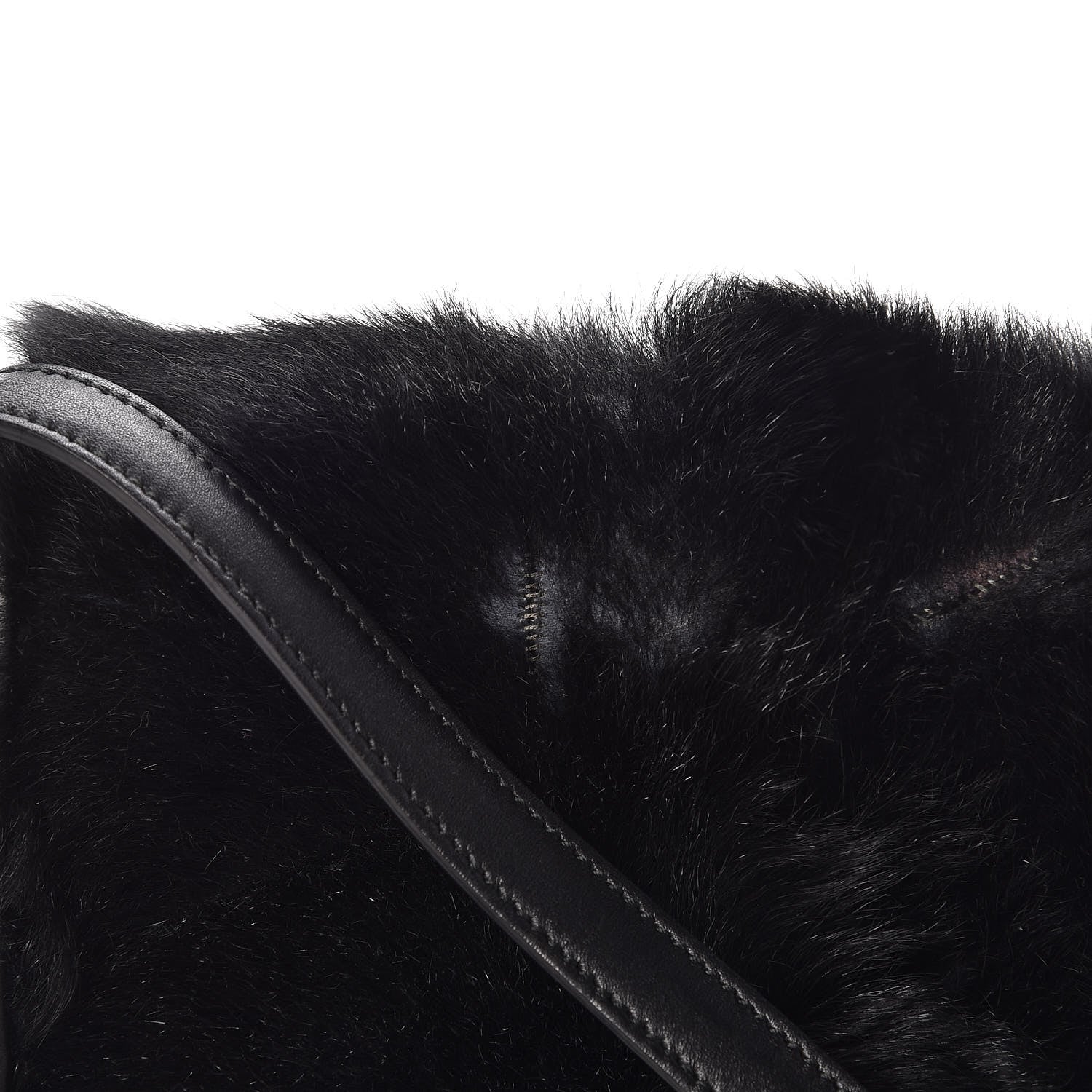 Saint Laurent Calfskin Pony Hair Small Lulu Shoulder Bag Black 9 of 9