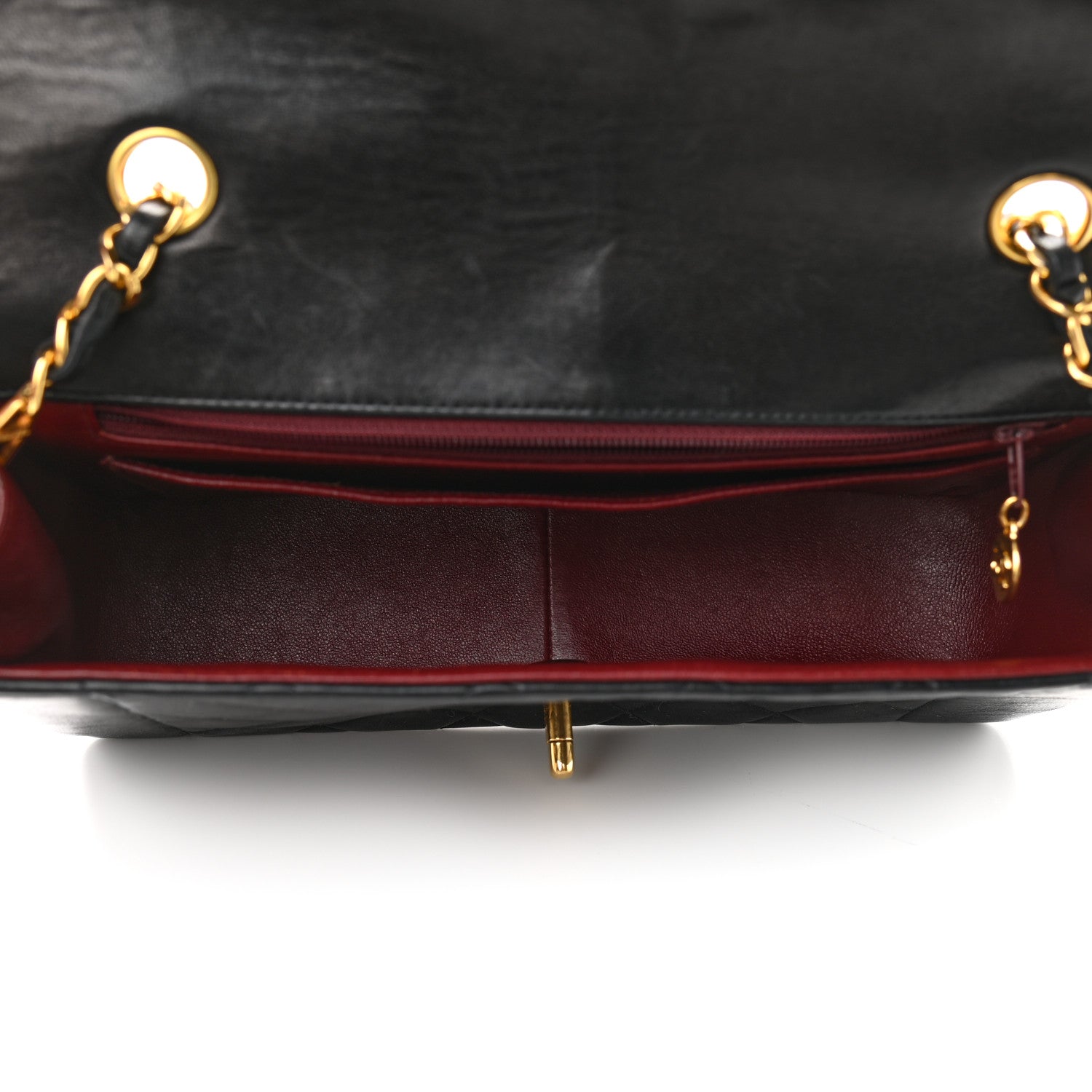 Chanel Lambskin Quilted Medium Single Flap Black 5 of 10
