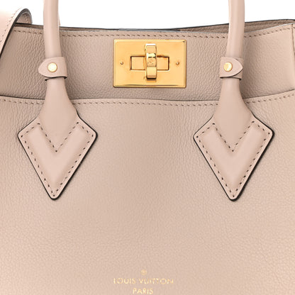 Louis Vuitton Calfskin Monogram On My Side PM Greige 7 of 10