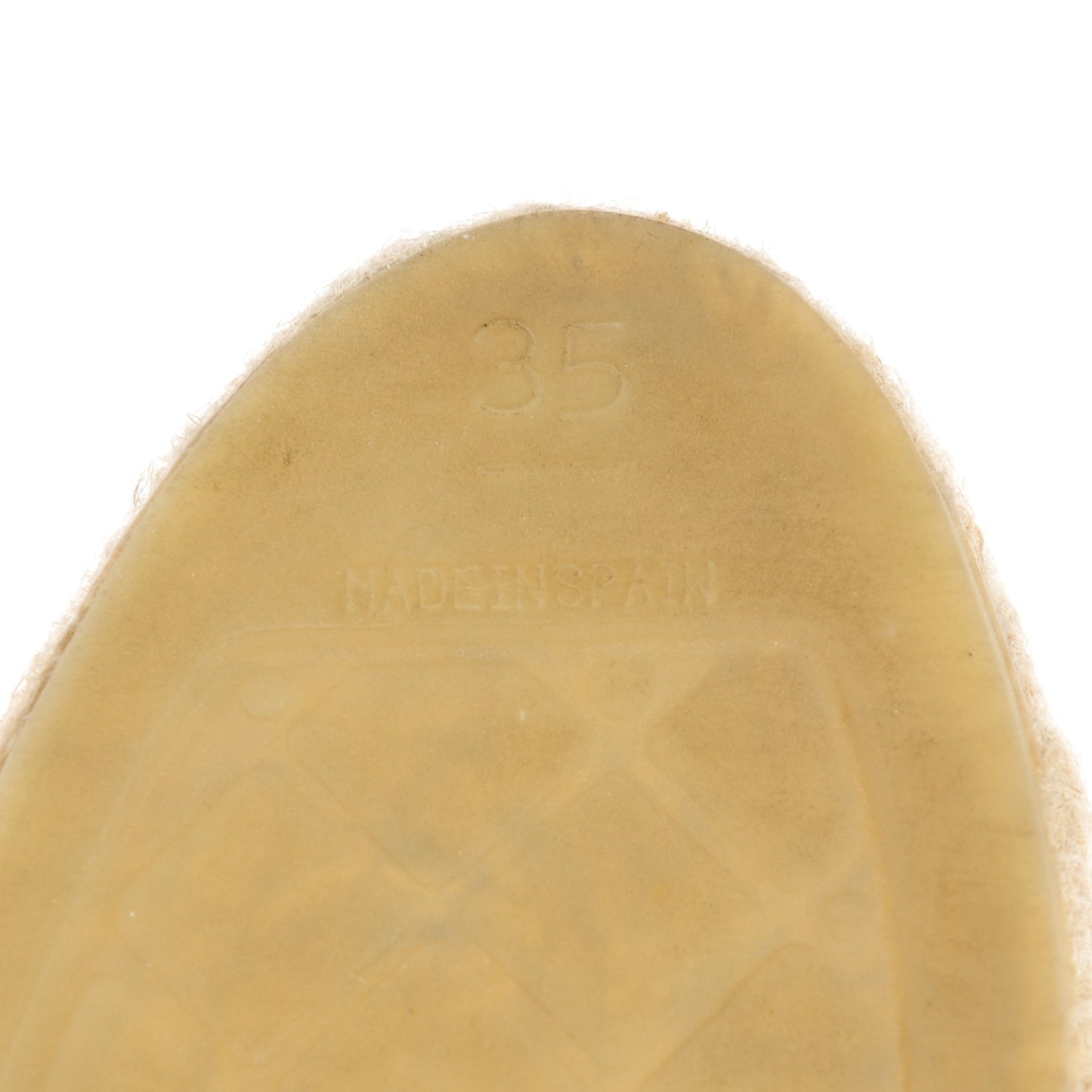 Lambskin CC Espadrilles 35 Beige Black