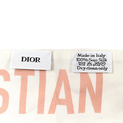 Christian Dior Silk Toile De Jouy Mitzah Scarf Pink 3 of 4