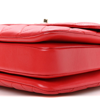 Chanel Lambskin Quilted Small Trendy CC Flap Dual Handle Bag Red 10 of 10