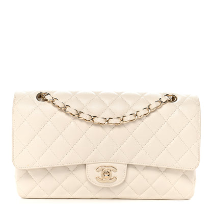 Chanel Caviar Quilted Medium Double Flap White 1 of 11